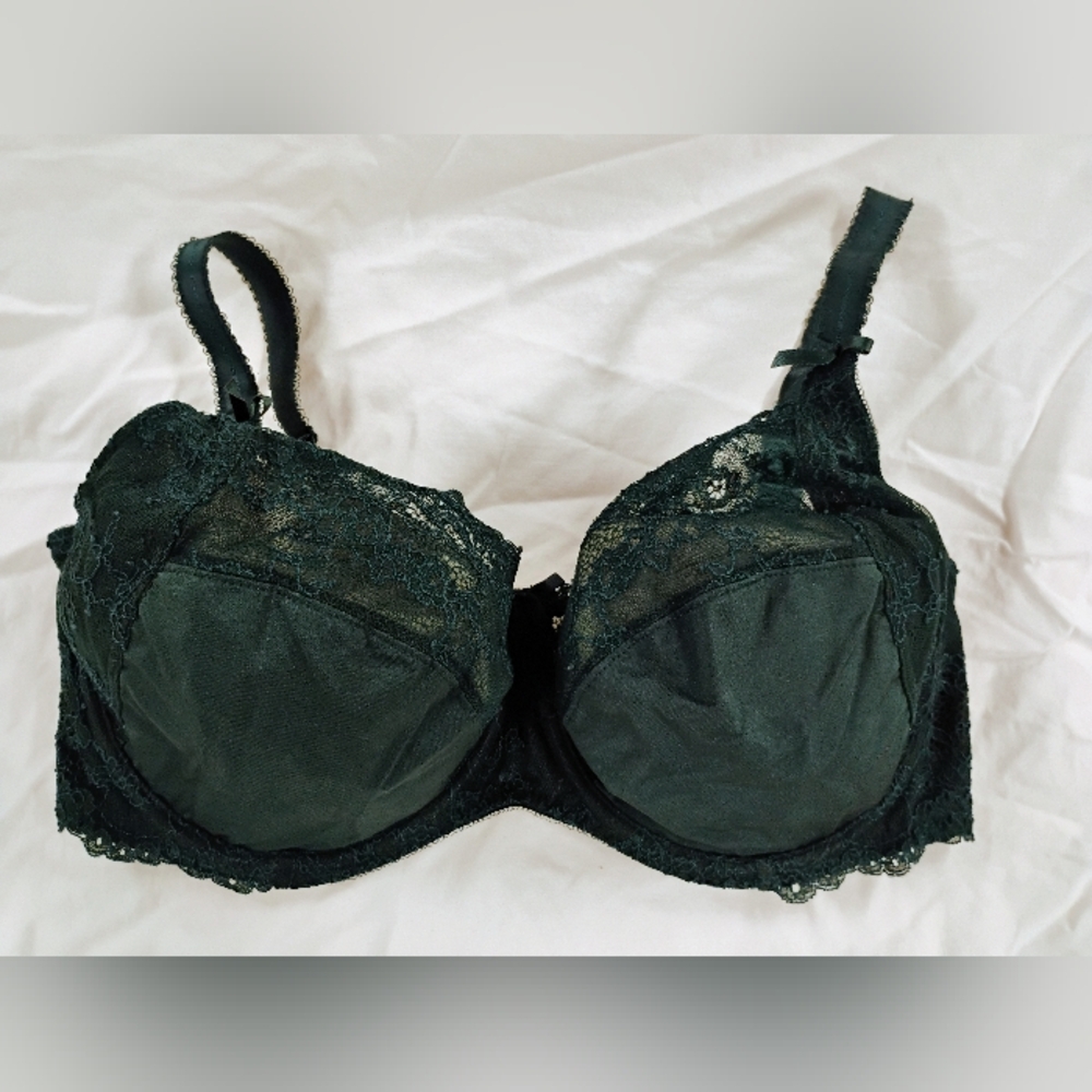 Pour Moi? Cherish side support bra, dark teal 34GG
